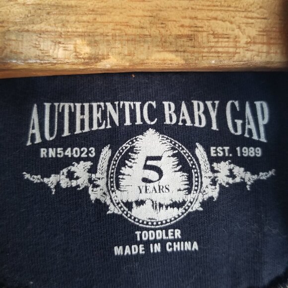 Baby GAP Sherpa-Lined Logo Zip Hoodie in Navy Blue Size 5 Years Toddler - Picture 7 of 9
